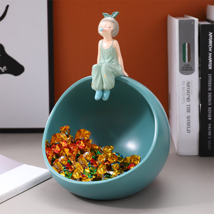 网红轻奢玄关放钥匙的收纳盒桌面摆件入户玄幻进门口鞋柜杂物托盘