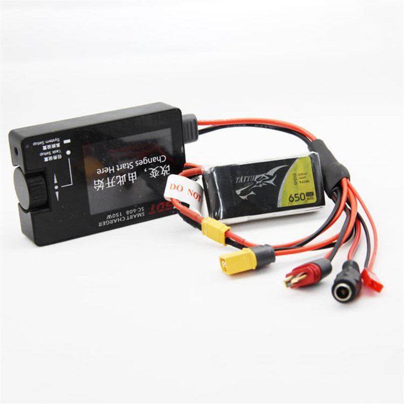 4.0mm香蕉头转XT60XT30DC5.5T插五合1充电转接线imaxB6ISDT