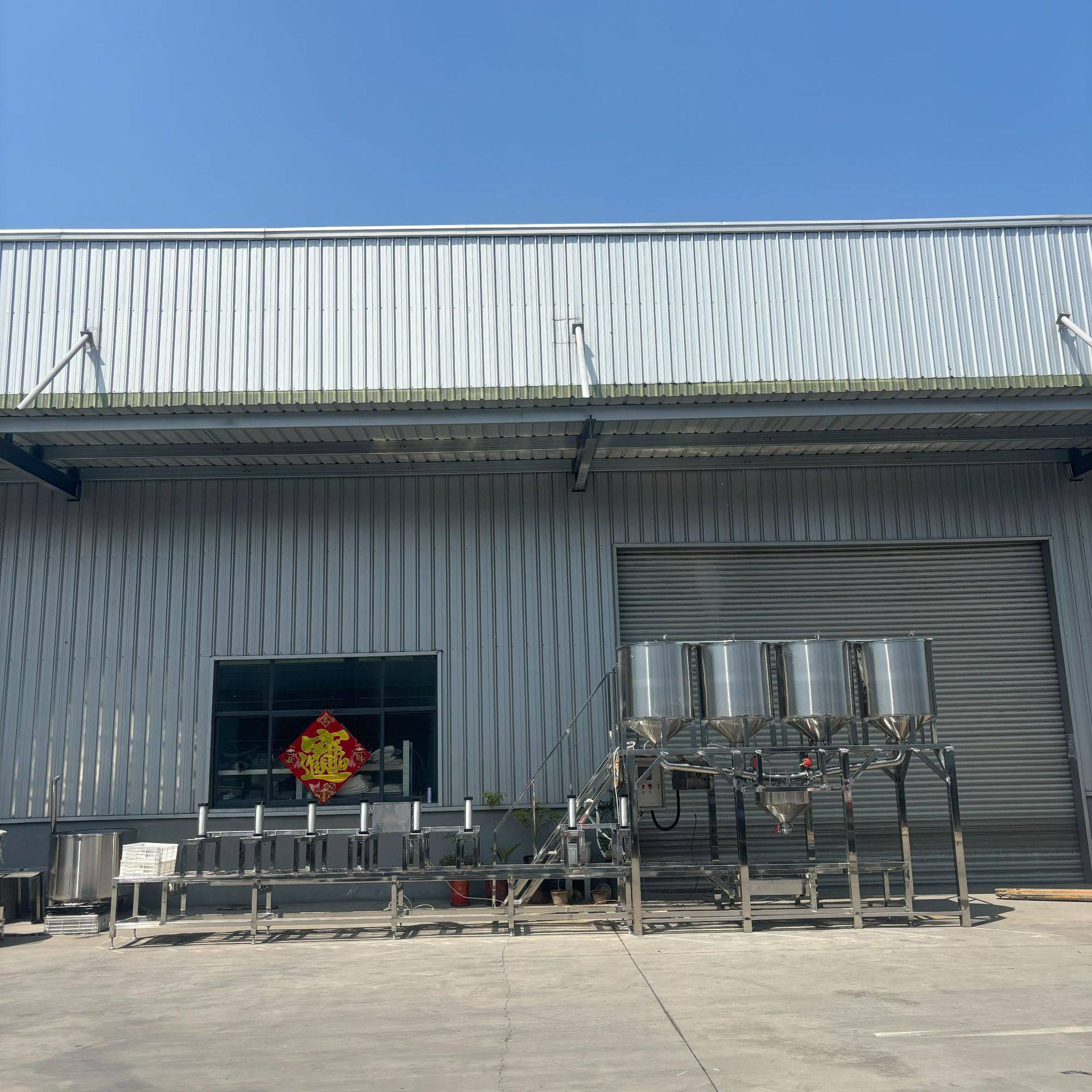 时产几千斤的豆腐流水线设备自动点脑的石膏豆腐机 不锈钢材质