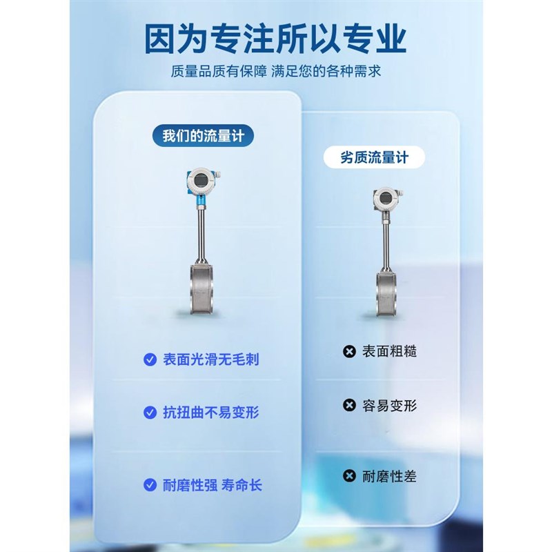 智能高精度数显涡街流量计蒸汽压缩空气氮气耐高温电子数显计量表