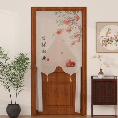 卧室专用门帘房屋隔断帘门帘中古风门口遮挡帘国风玄关隐私遮挡帘