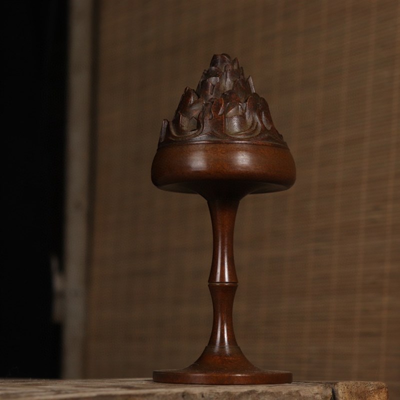 家用室内仿古博山炉塔香檀薰沉香盘摆件