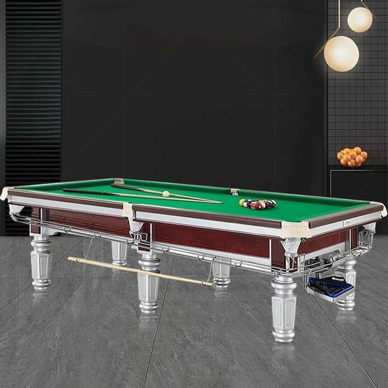 黑八家商用球房球厅台球桌标准型大理石钢库青石板中式桌球台