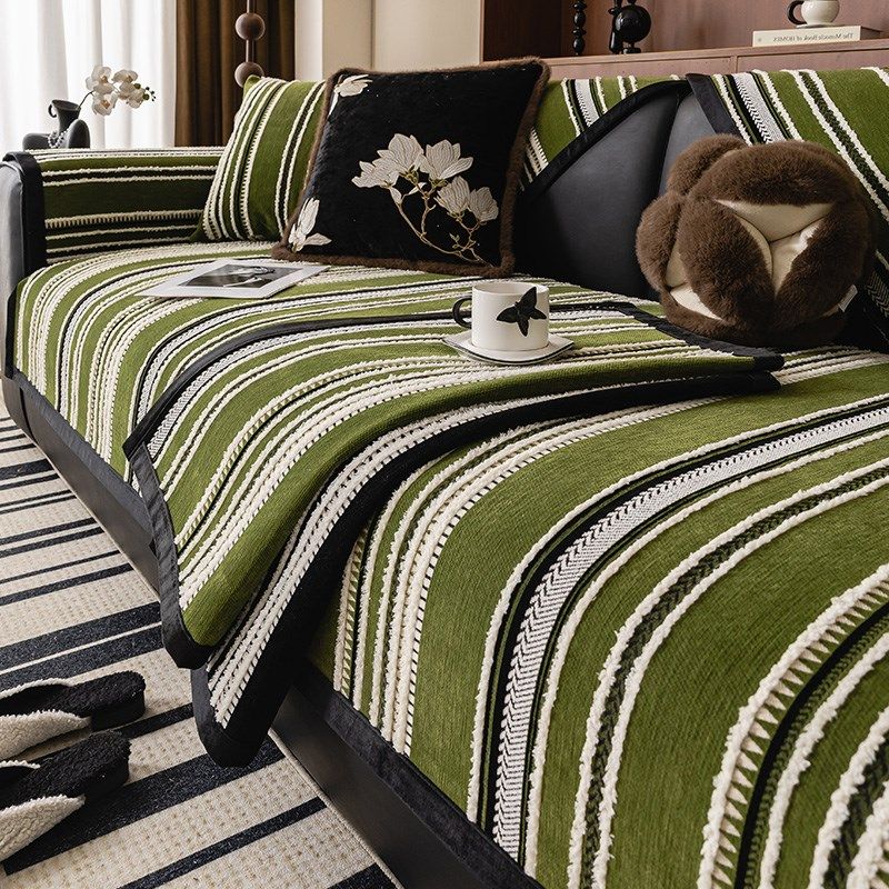 直排沙发垫固定防滑一片式盖布新款四季通用复古轻奢沙发坐垫,居家布艺,沙发垫,淘宝优惠券,粉丝福利购,淘宝优惠卷