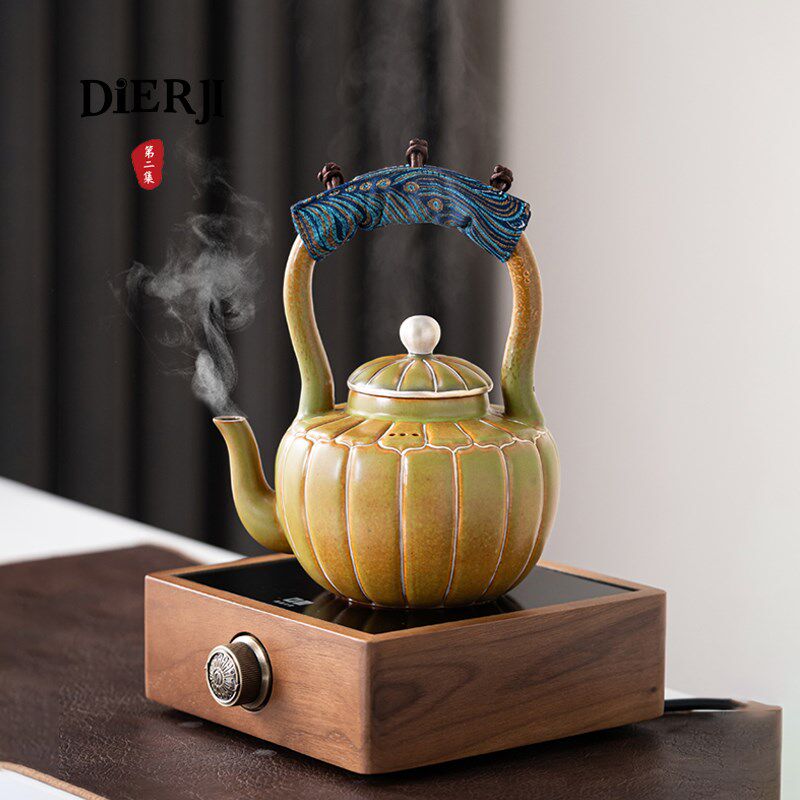 第二集文创莲生煮茶壶烧水壶陶瓷泡茶壶家用电陶炉围炉煮茶器
