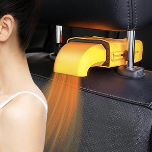 车闪R804车载暖风机汽车车用创意小型卡通12v24v热风机风扇