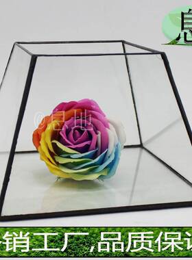 16031A小号创意立方体玻璃花房玻璃盒玻璃小花房玻璃植物花房