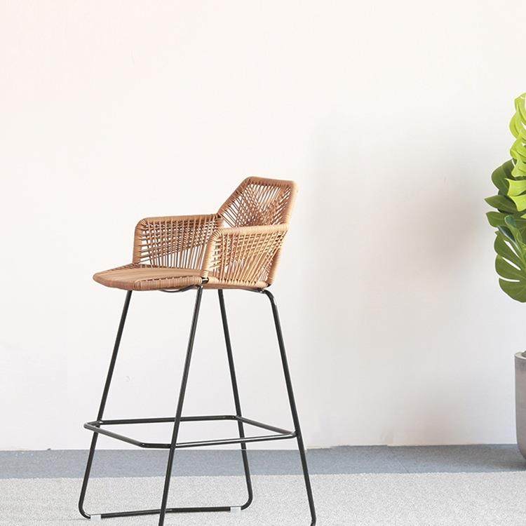 北欧藤椅高脚户外酒吧藤编吧台吧凳前台椅藤艺高椅休闲阳台椅吧E&,橡塑材料及制品,亚克力管/有机玻璃管,淘宝优惠券,粉丝福利购,淘宝优惠卷