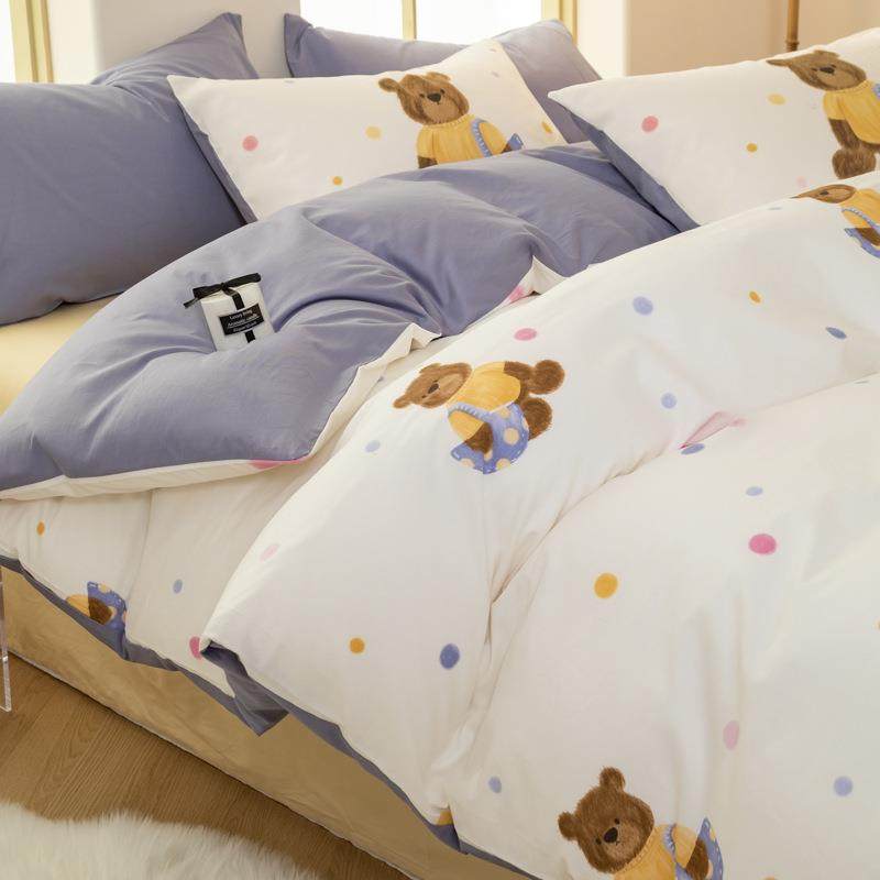 卡通风全棉100纯棉床上四件套儿童学生宿舍被套床单人三件套床品4,包装,五金配件包装,淘宝优惠券,粉丝福利购,淘宝优惠卷