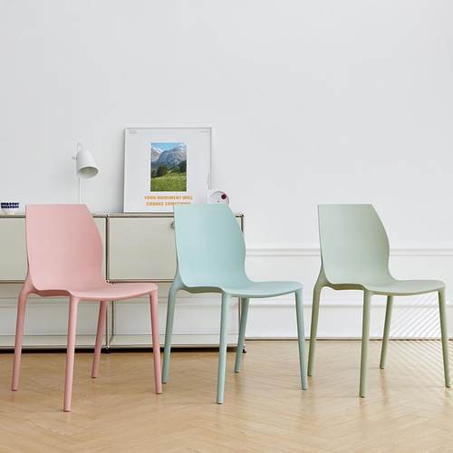 现代简约塑料椅子家用加厚书桌椅北欧网红餐厅餐桌餐椅凳子靠背椅