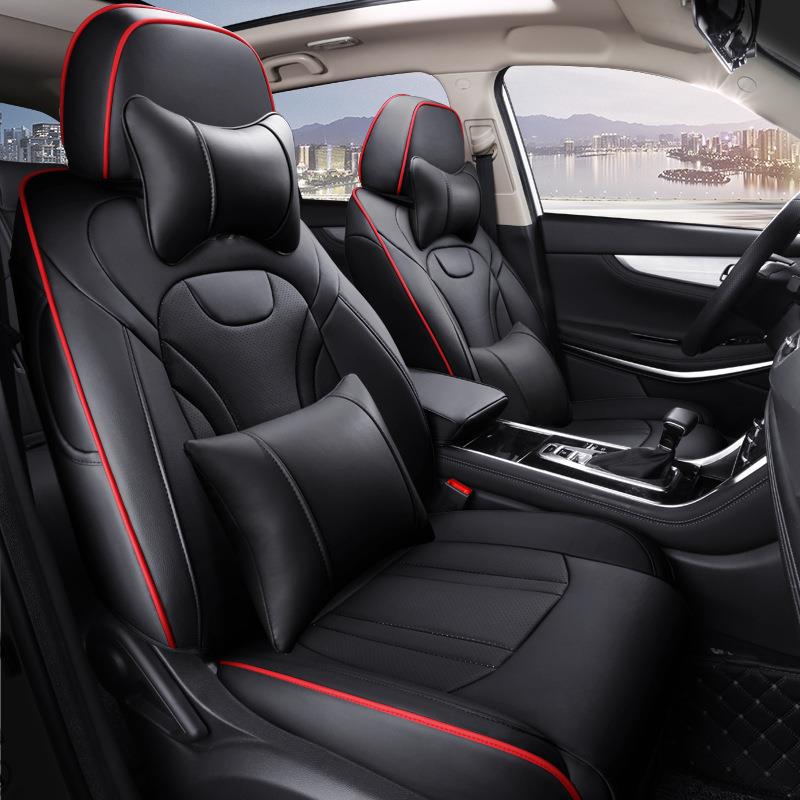 适用于长安CS75原车纹路汽车坐垫可做中间真皮四季全包五座椅套