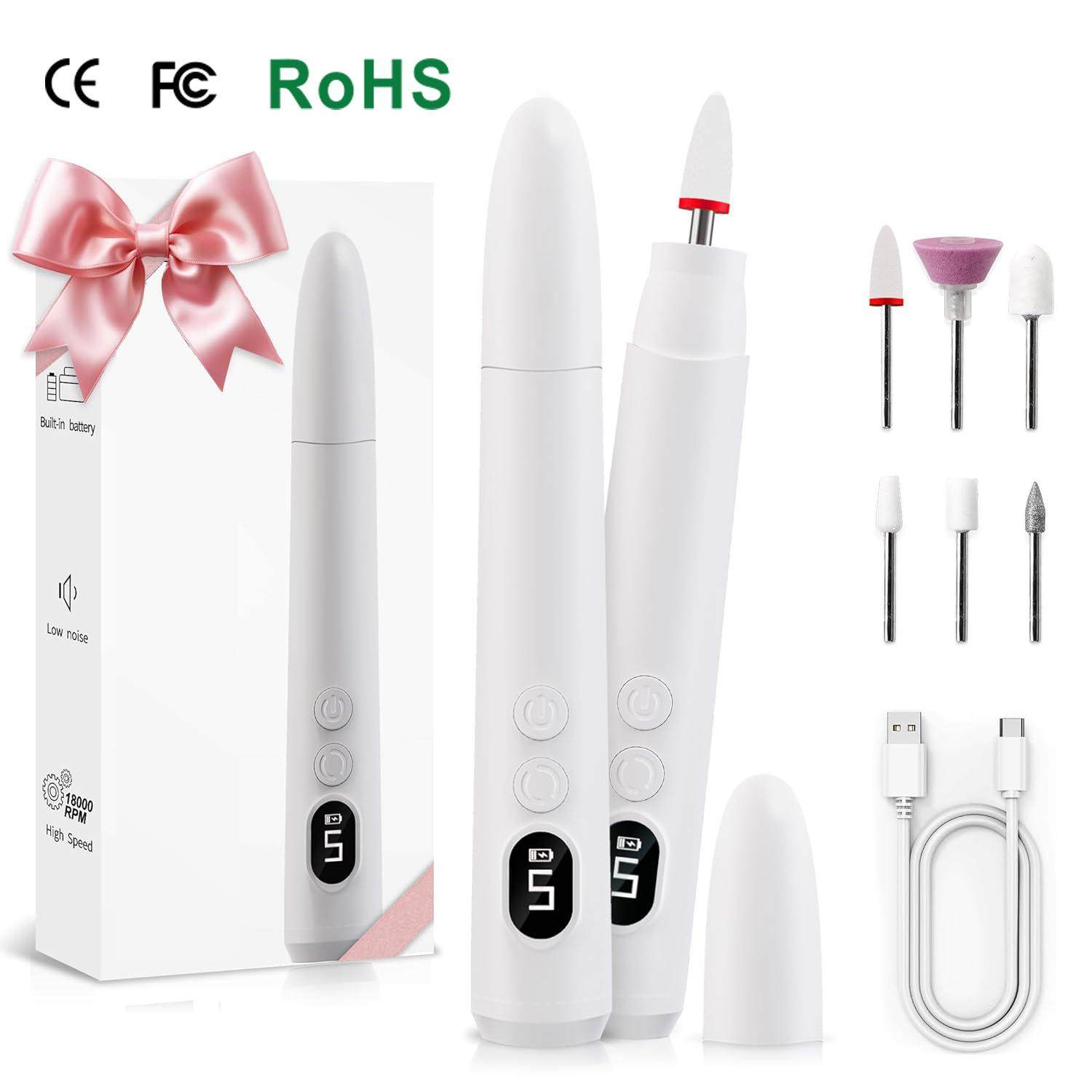 美甲打磨机便携式高转速打磨机专业卸美甲去死皮磨甲器