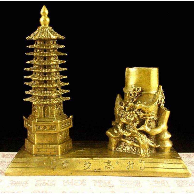 铜九层文昌塔笔筒摆件家居装饰工艺品吉祥物,橡塑材料及制品,亚克力管/有机玻璃管,淘宝优惠券,粉丝福利购,淘宝优惠卷
