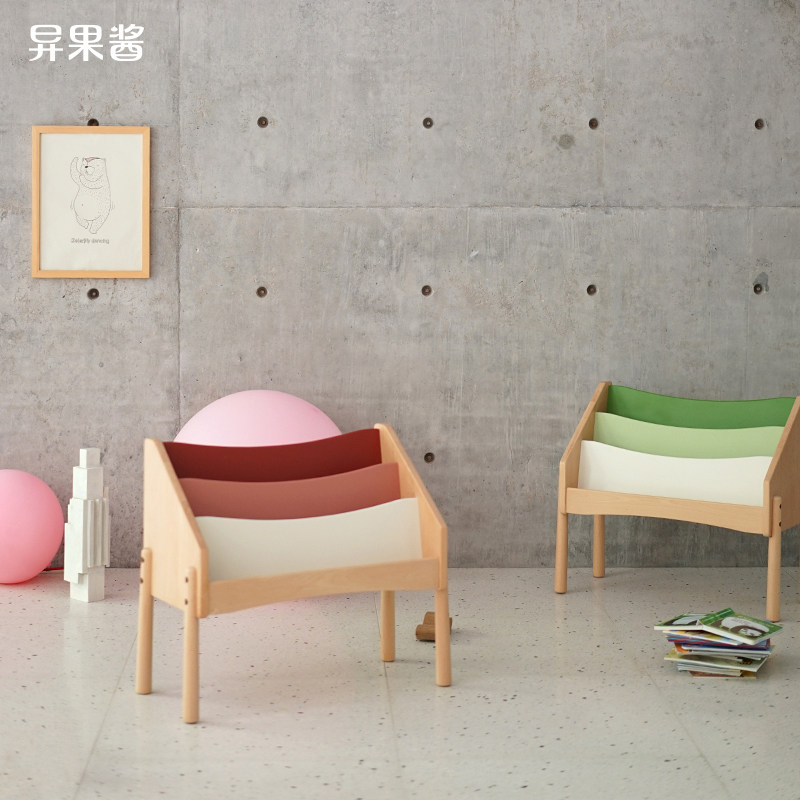 异果酱实木儿童书架绘本架桌面置物小收纳架落地幼儿小型书柜,住宅家具,书架,淘宝优惠券,粉丝福利购,淘宝优惠卷