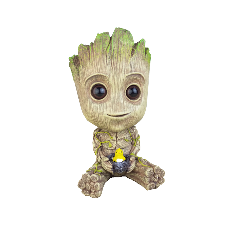 树人格鲁特多功能摆件个性创意茶几桌面柜台装饰品笔筒花盆烟灰缸