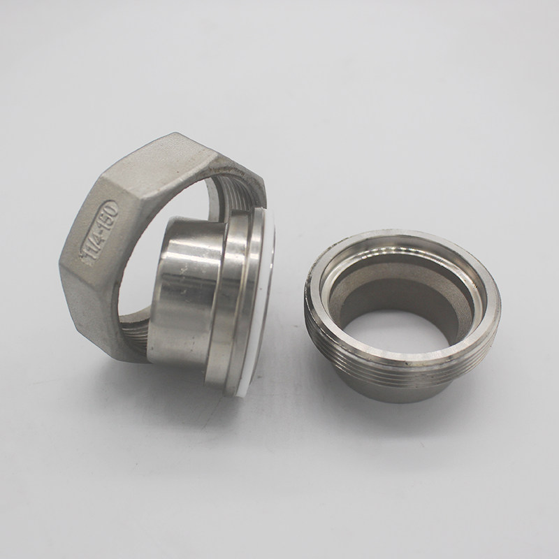 304/316L不锈钢对焊活接双头接焊由任油壬油分焊接活接头4 6拧1寸