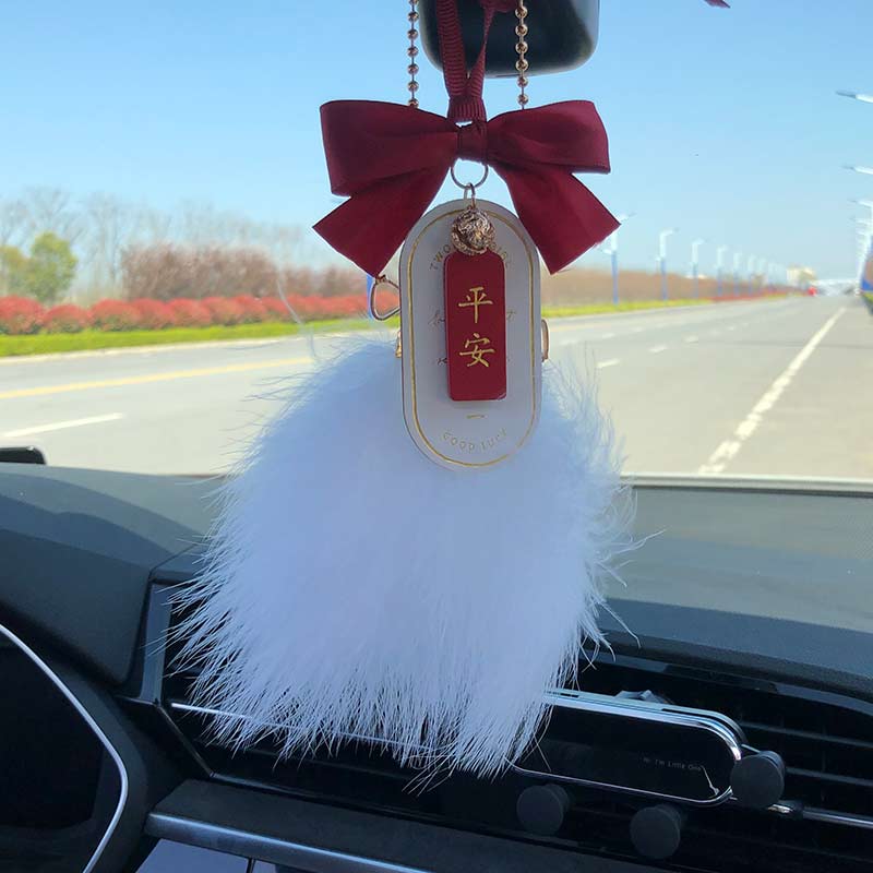 汽车后视镜挂件车载挂饰平安女神款车饰品车内吊坠高挡装饰品女