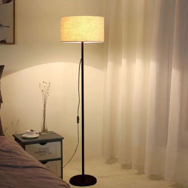 【折扣价】落地灯圆灯罩客厅沙发卧室照明灯温馨节能可伸缩长杆落
