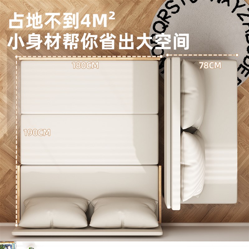 实木沙发床多h功能两用可折叠床小户型客厅书房伸缩单双人新款沙