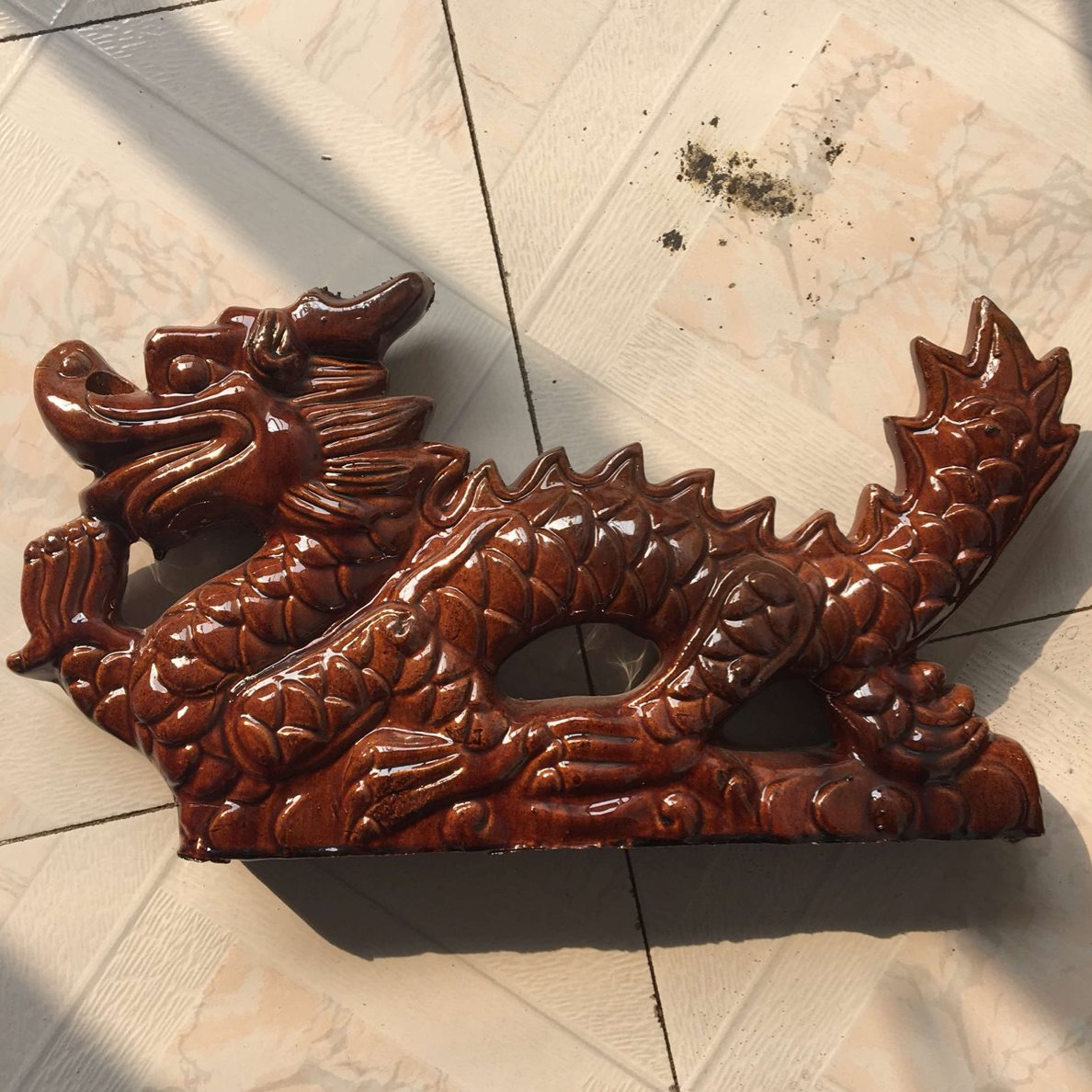 建古 仿古 琉璃瓦龙双配件珠珠琉璃瓦龙琉璃瓦中式建筑戏二 戏