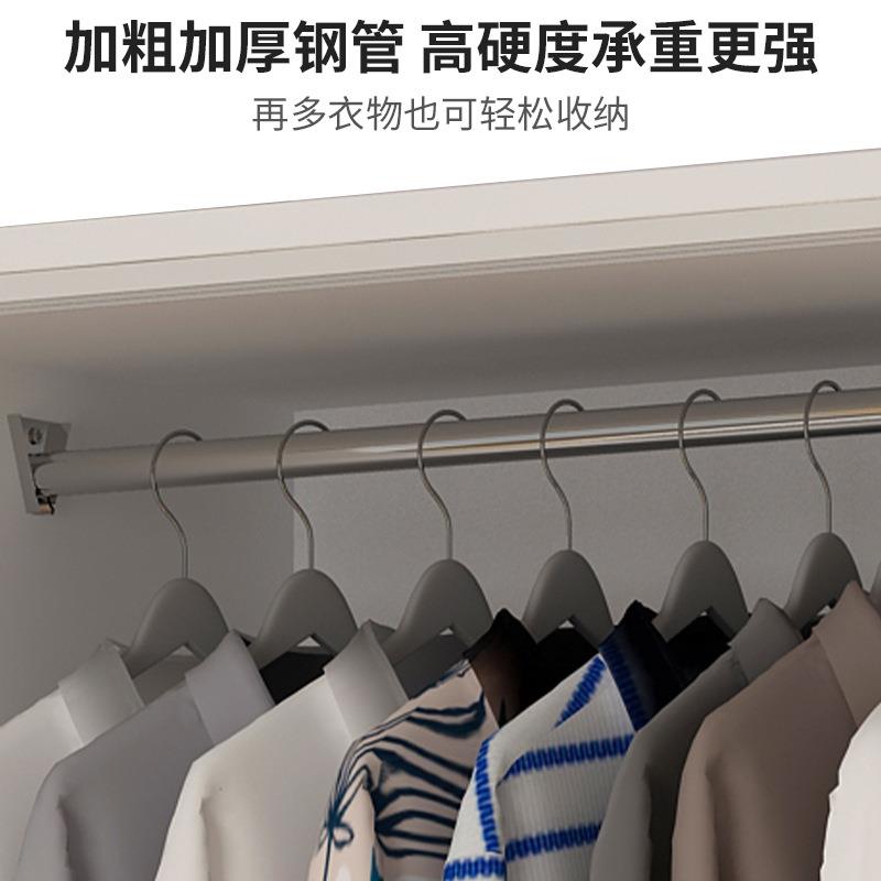 J^推拉门衣柜家用卧室出租房屋用简易组装小户型1米实木衣柜子衣