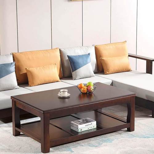 新中式时尚橡木沙发全实木中式贵妃现代中式小户型简约胡桃木沙发