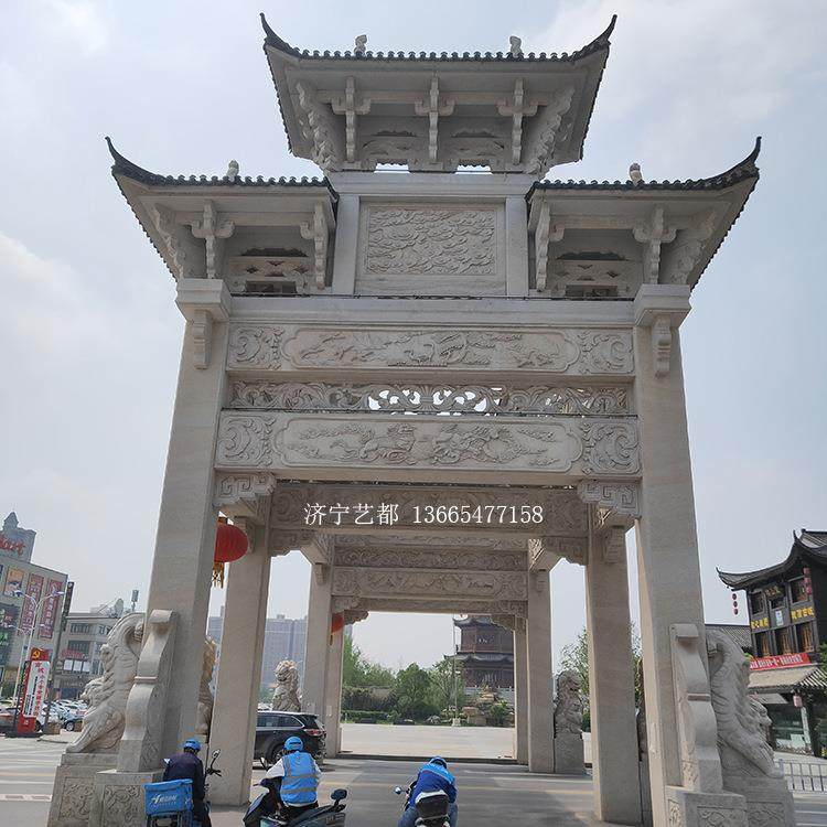 青石花岗岩石雕牌坊石牌楼一门牌坊石牌楼现货简易石牌坊安装,电子/电工,接线端子,淘宝优惠券,粉丝福利购,淘宝优惠卷