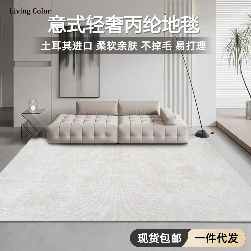 地毯客厅冬季意式轻奢极简卧室抗菌无胶土耳其进口机织整铺沙发