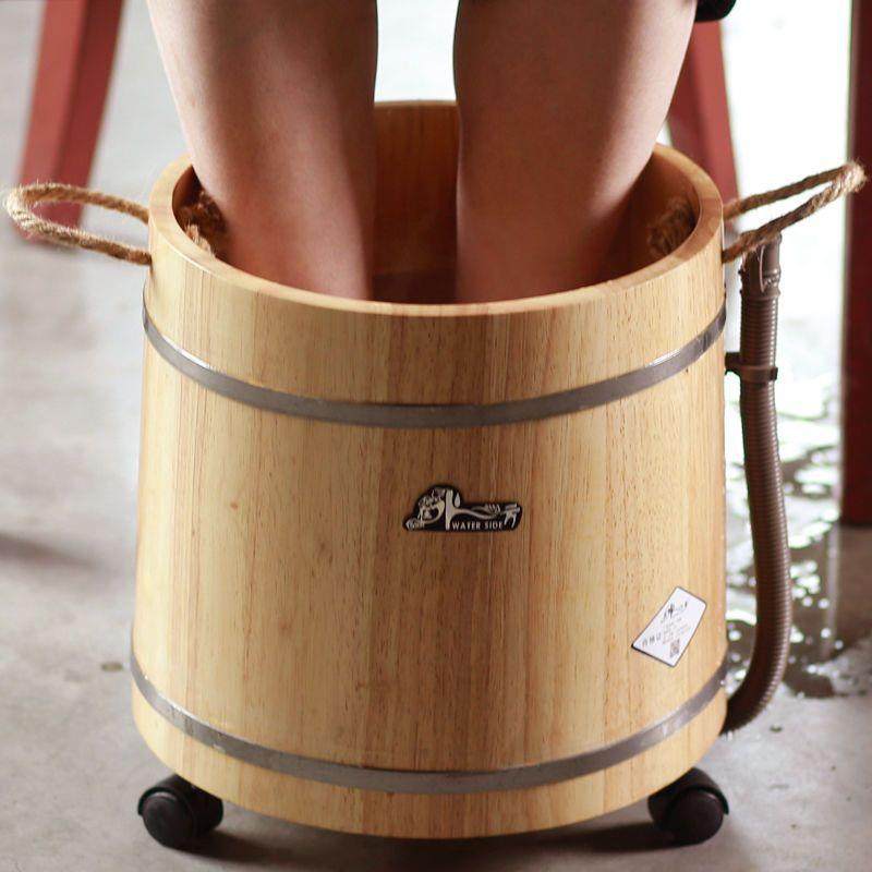 香柏木泡脚木桶30cm高过小腿家用洗脚盆泡脚桶木质足浴桶重力排水,基础建材,脚轮/万向轮,淘宝优惠券,粉丝福利购,淘宝优惠卷