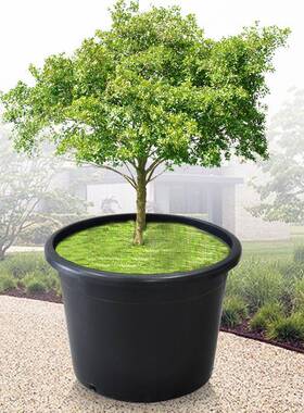 外贸基地特大黑色加厚25加仑盆抗UV防老化耐用果树种植盆