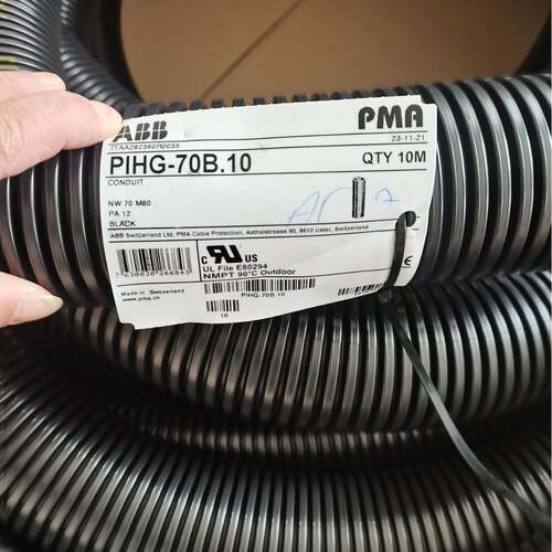 PMA机器人黑色套管PIHG-70B.10（单位：米）接头,温控器,软管