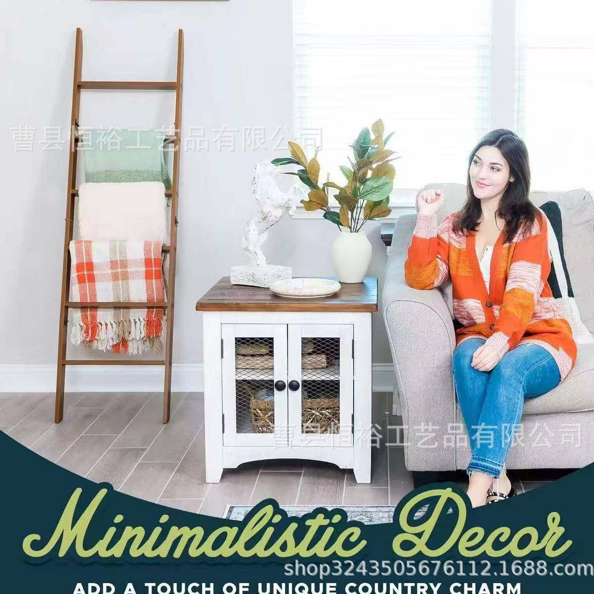 实木多层毛巾毛毯整理架木质民宿装饰毛巾架编织挂毯置物架家用