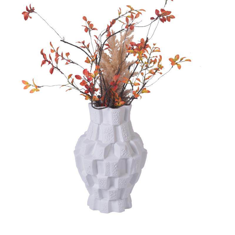 现代极简白色异形陶瓷花瓶软装摆件家居样板房餐桌花几干花插花器,鲜花速递/花卉仿真/绿植园艺,割草机/草坪机,淘宝优惠券,粉丝福利购,淘宝优惠卷