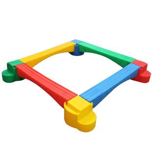 幼儿园亲子园感统训练班新式塑料森林独木桥触觉板器材平衡木训练