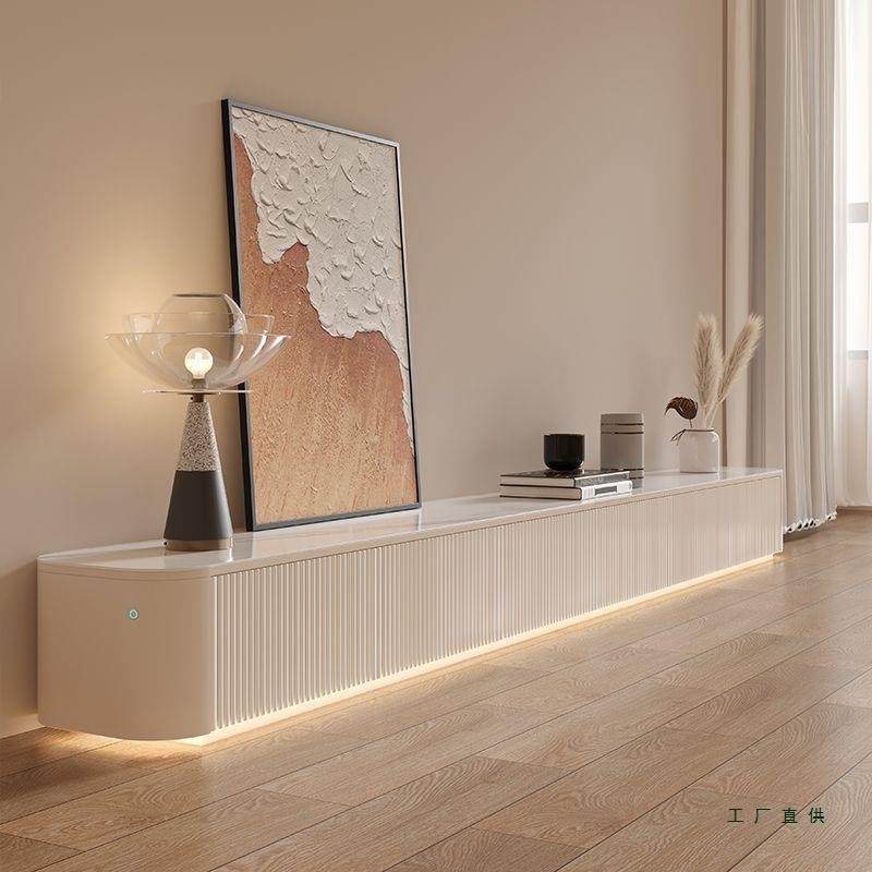 轻奢岩板电视柜实木现代简约奶油风小户型极简卡其色茶几组合地柜,电子/电工,接线端子,淘宝优惠券,粉丝福利购,淘宝优惠卷