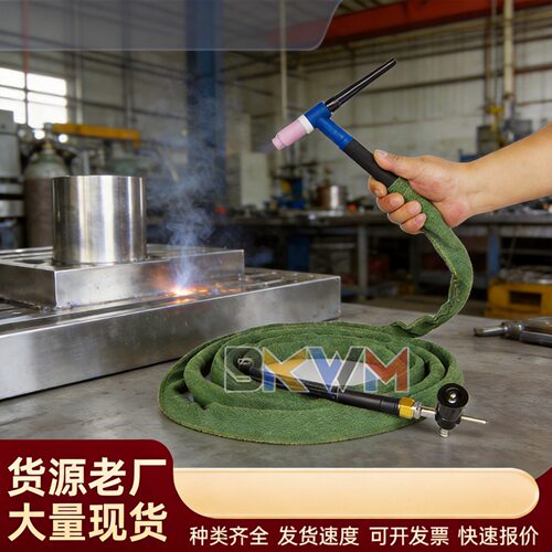 WP17F-1气冷氩弧气冷焊枪一体分体式钨加粗铜线瓷嘴管氩弧焊枪