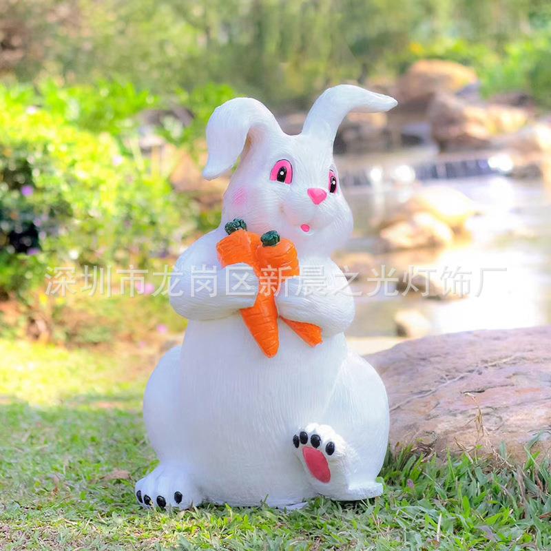 户外花园林景观庭院装饰品仿真卡通公鸡庭院装饰灯LED仿真动物灯