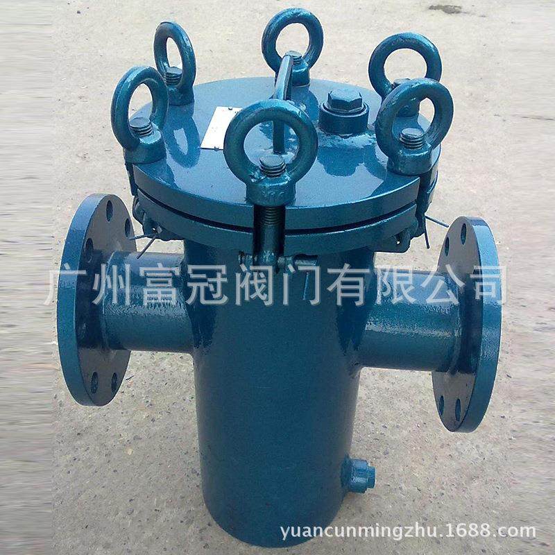 供应T型篮式除污器快开法兰篮式过滤器直通蓝式过滤器SBL-16C