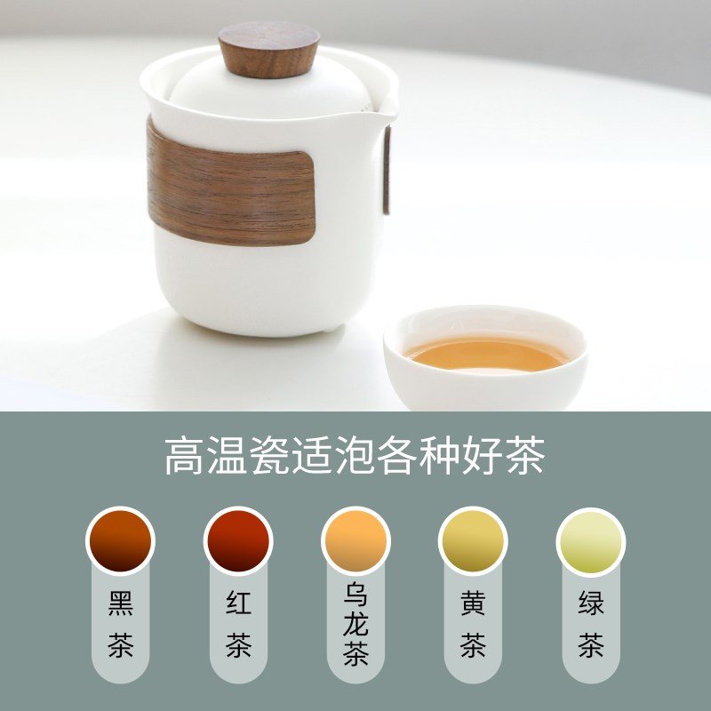 便携式旅行茶具套装m2024新款户外一人饮快客杯茶杯功夫泡茶壶简