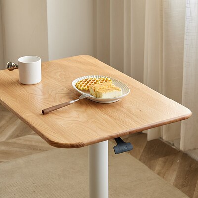 实木边几升降茶几客厅小桌子沙发边桌带轮可移动小餐车书桌工作台