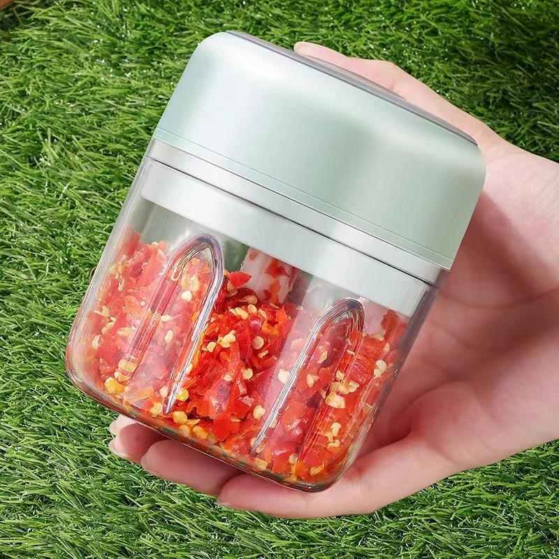 迷你无线电动捣蒜器小型家用蒜蓉机绞肉机手动打蒜泥切辣椒搅碎机