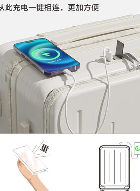 24前202320多功能行李箱女新款登机箱静音男拉杆箱开口学生旅行寸