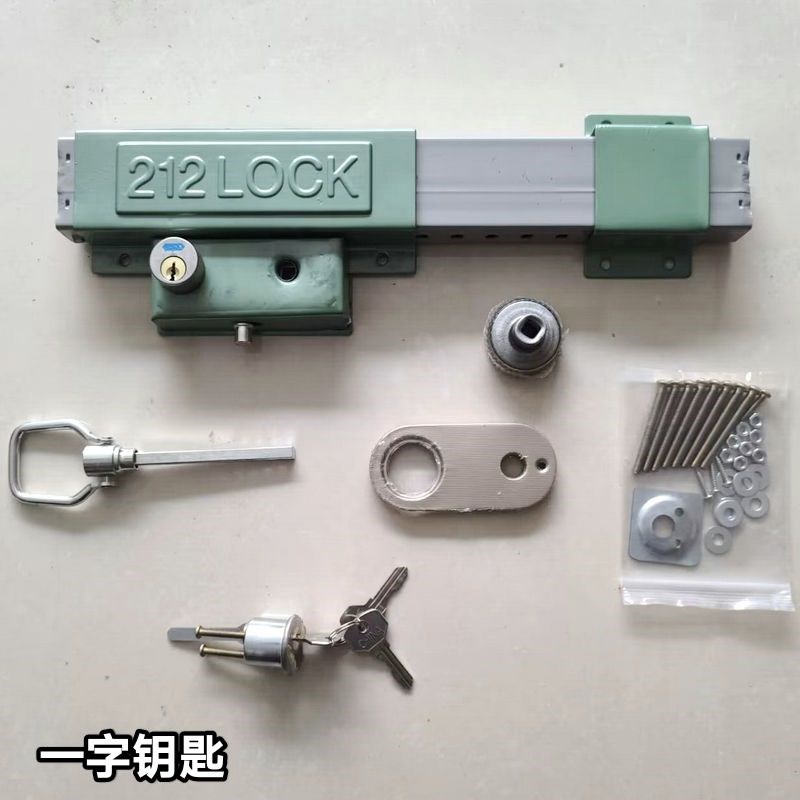 农村大门锁家用通用型齿条锁铁门木门双开门防盗锁通用型老式门锁