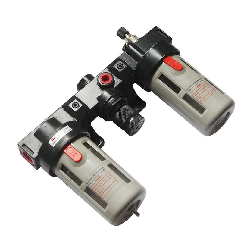 气动气源三联件AC2000BC2000/30004000过滤器油水分离器带表支架