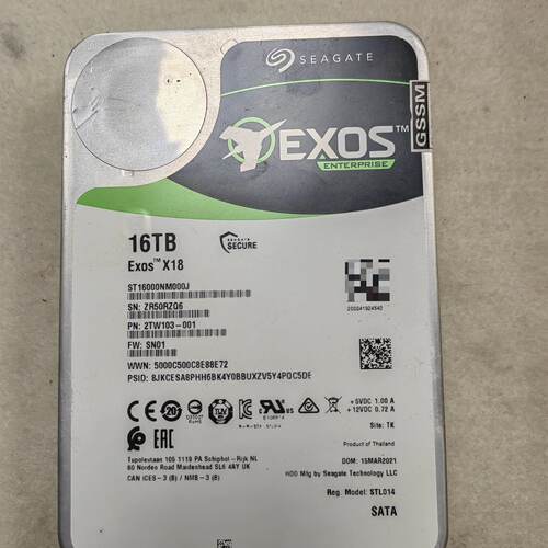 希捷16TB企业级硬盘，型号ST16000NM000J，E议价