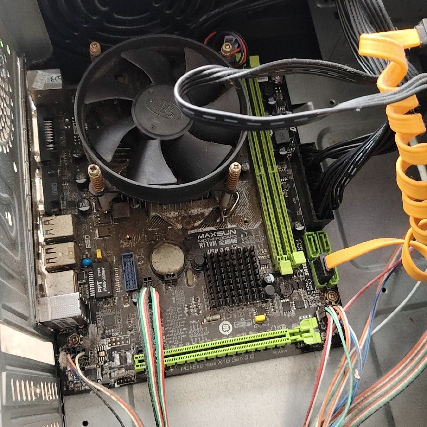 议价铭瑄H110M主板现场拆机主板支持D3D4接口齐全可维修
