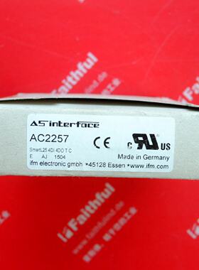 议价IFM AC2257 易福门全新AS-i从站模块 SmartL25 4DI 4DO T C