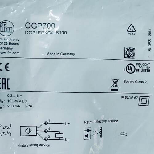 询》IFM易福门光电开关OGP7000GP700