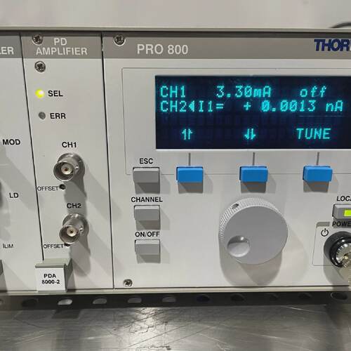 Thorlabs Pro 800 w LDC8002 LD Controller PDA 80002 PD Amplif