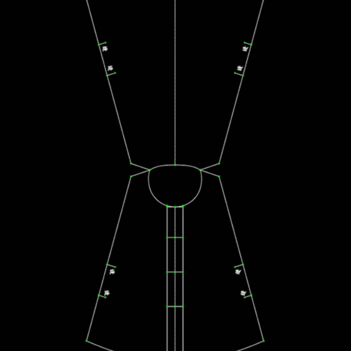 纸样电子版女版打版明制图纸汉服肩比甲裁短款型圆领缝纫无袖剪破